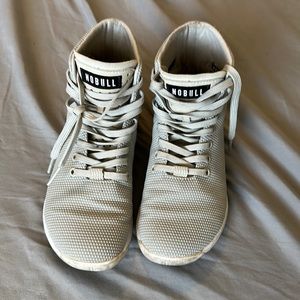 Arctic grey high top trainer